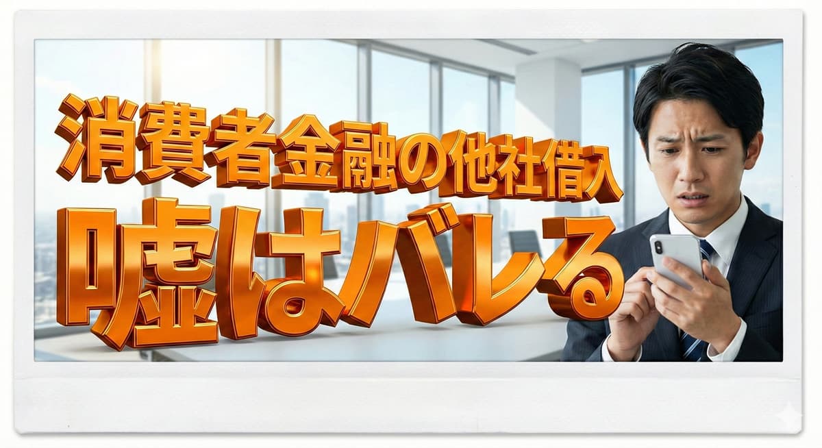 消費者金融の他社借入の嘘はバレる。しかし抜け道も...のアイキャッチ画像