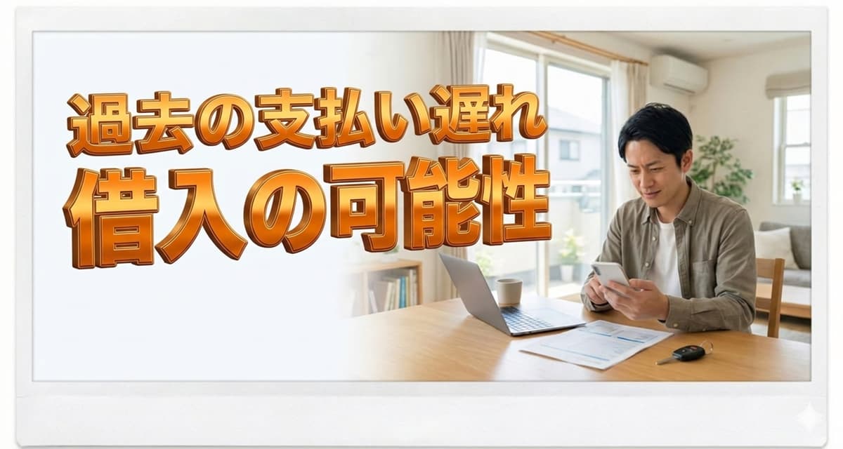 過去に支払い遅れがある方の借入の可能性・審査落ちを避けるコツのアイキャッチ画像