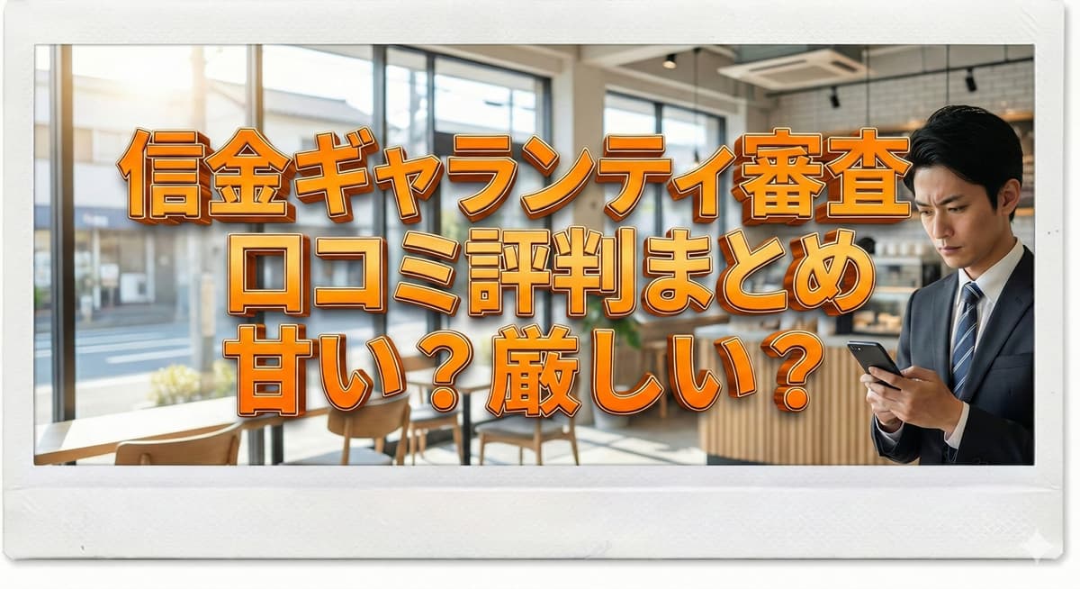 信金ギャランティの審査の口コミ評判まとめ｜審査は甘い？厳しい？のアイキャッチ画像