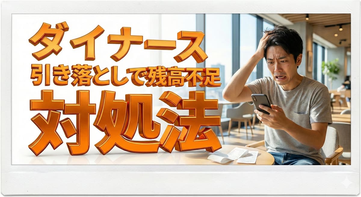 ダイナースの引落しが残高不足！支払いに遅れるとどうなる？対処法も紹介のアイキャッチ画像