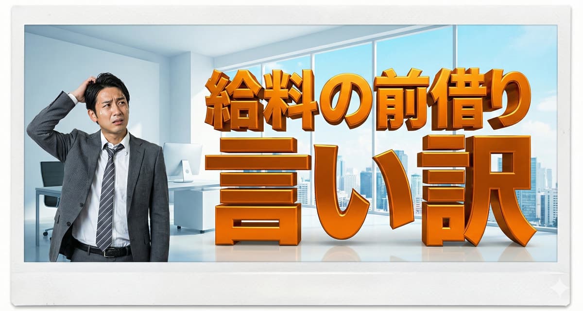 会社やバイトの給料を前借りする時に使える３つの理由「恥ずかしい？」のアイキャッチ画像