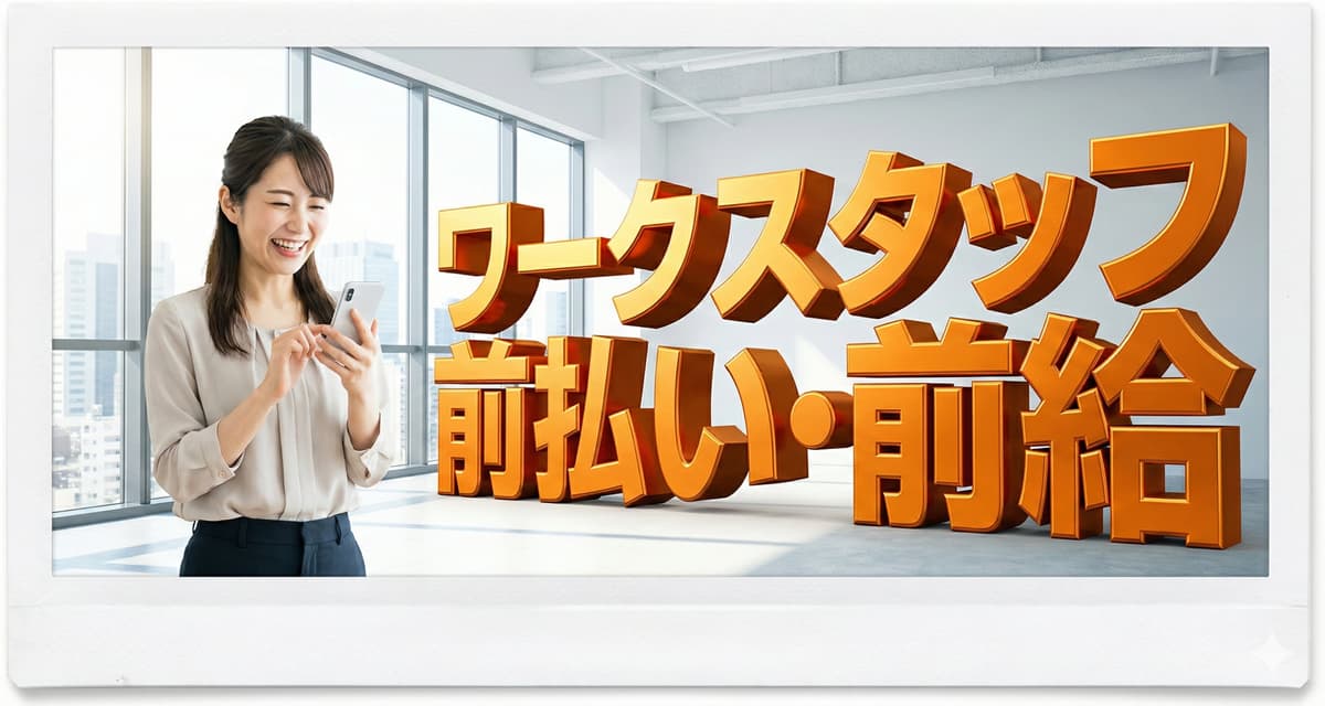ワークスタッフは前払い・前給は可能？すぐに借りたい時の対処法のアイキャッチ画像