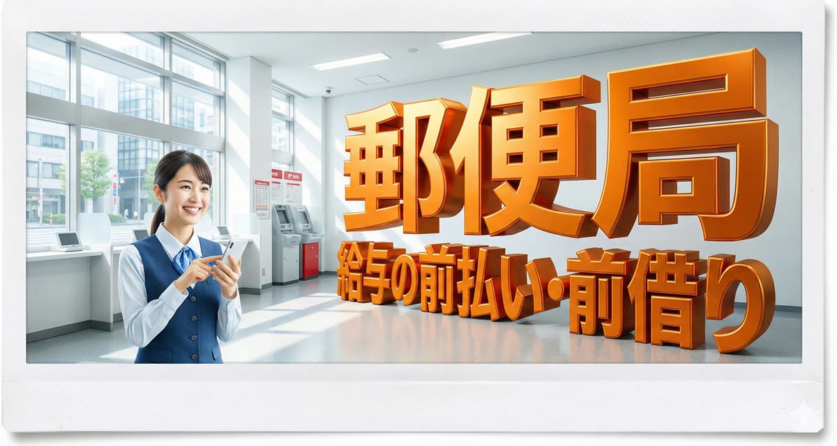 郵便局の従業員は給料の前払い・前借りは可能？今日借りたい時の対処法のアイキャッチ画像