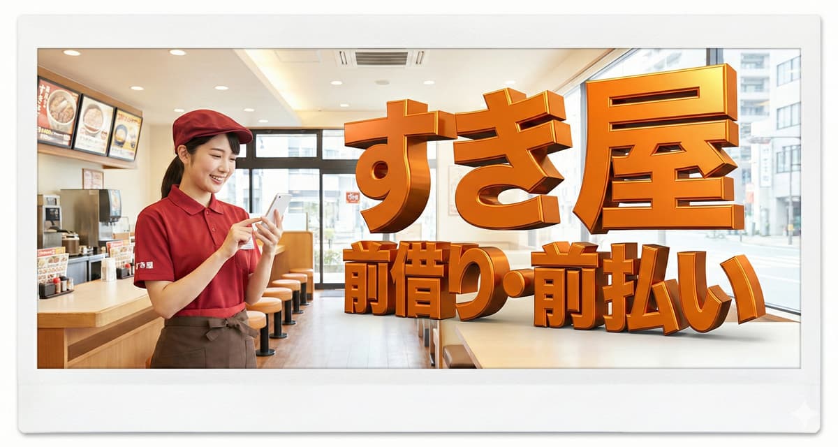 すき屋の給料の前借り・前払いは可能？できない時の対処法は？のアイキャッチ画像