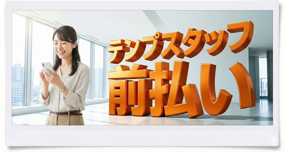 テンプスタッフの給料は前払い・前借り可能？リスクと今すぐ借りたい時の対処法のアイキャッチ画像