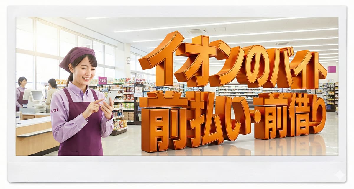 イオンでのバイトは給料の前払い・前借り可能？今すぐ借りたい時の対処法のアイキャッチ画像