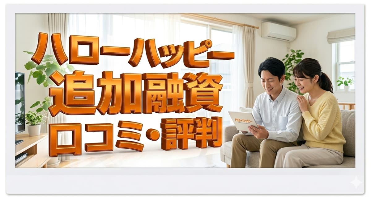 ハローハッピーで追加融資は可能？口コミ・評判も紹介のアイキャッチ画像