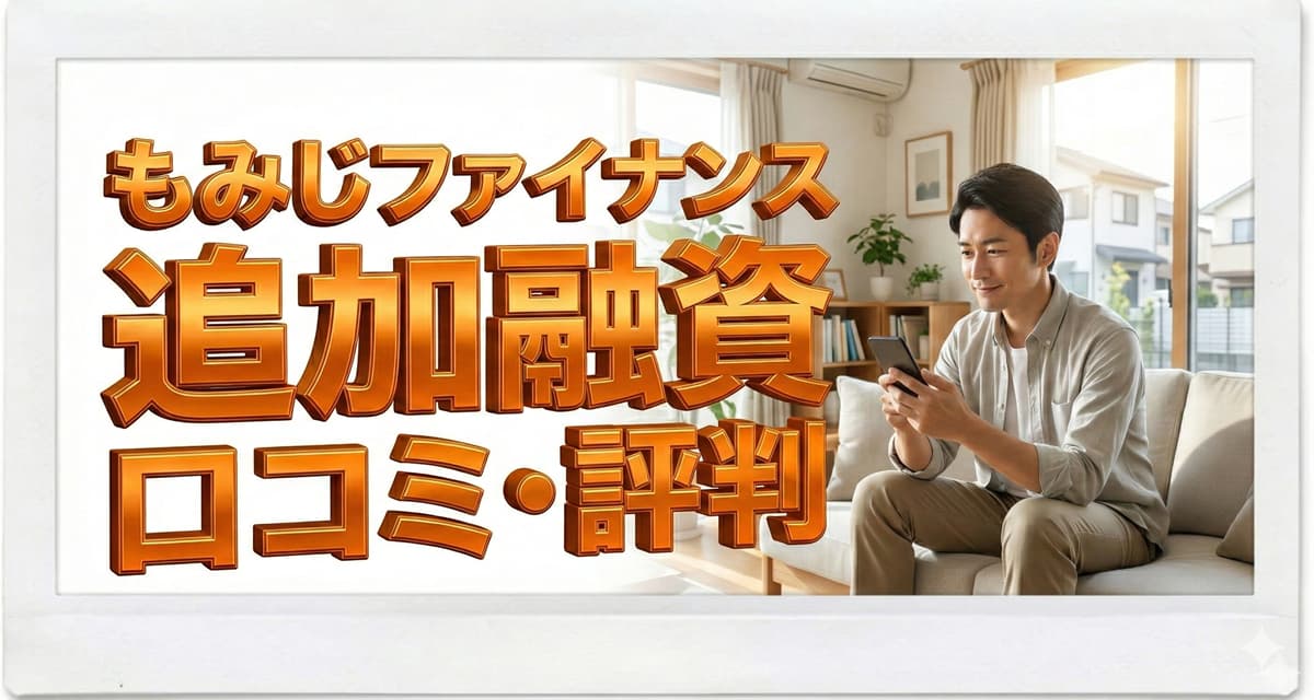 もみじファイナンスで追加融資は可能？口コミ評判も紹介のアイキャッチ画像