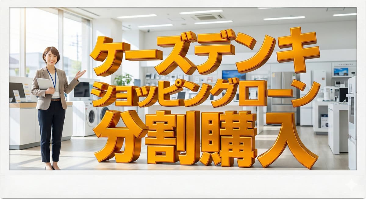 ケーズデンキのローンで家電を分割購入するための知識のアイキャッチ画像