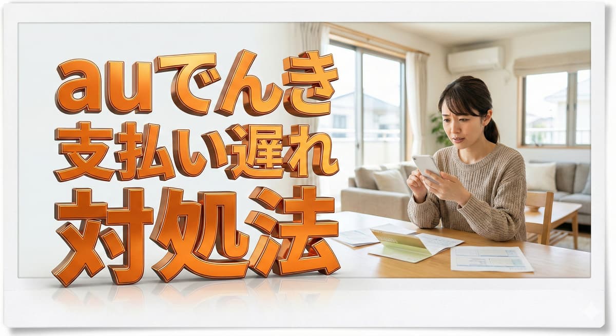 auでんきの支払い遅れ！延滞・滞納で電気が止まるタイミングは？【対処法】のアイキャッチ画像