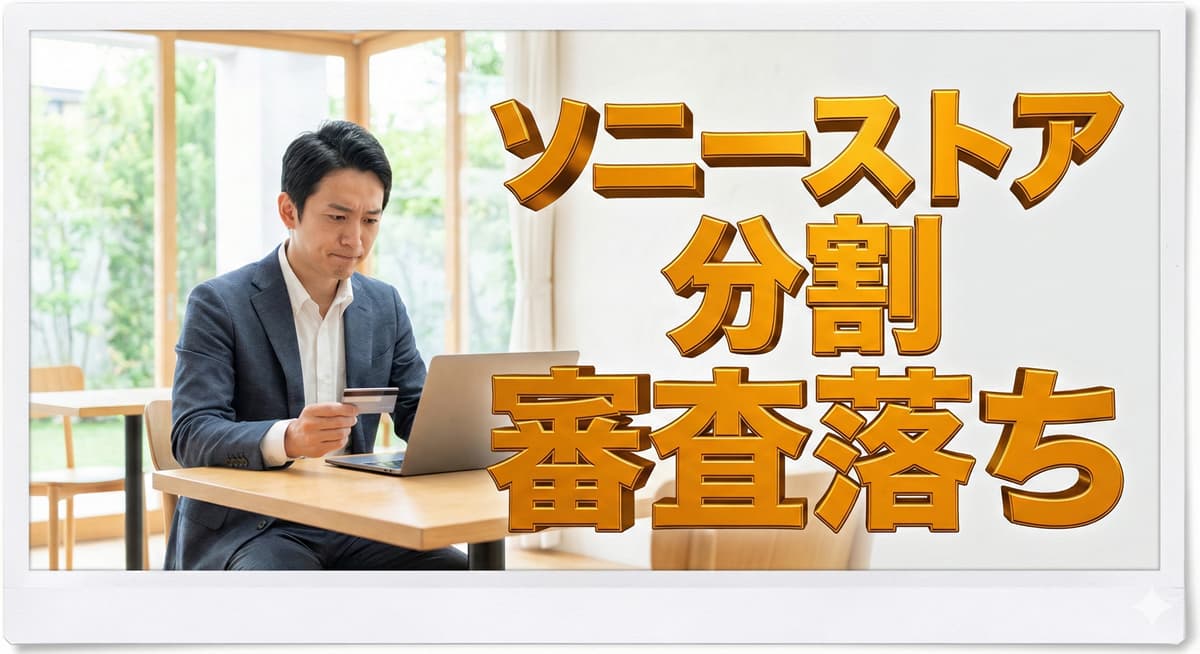 ソニーストアの分割クレジットに審査落ちしてしまう原因と対処法のアイキャッチ画像