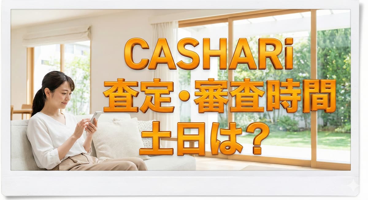 CASHARiの査定・審査時間は遅い？土日でも使える？のアイキャッチ画像
