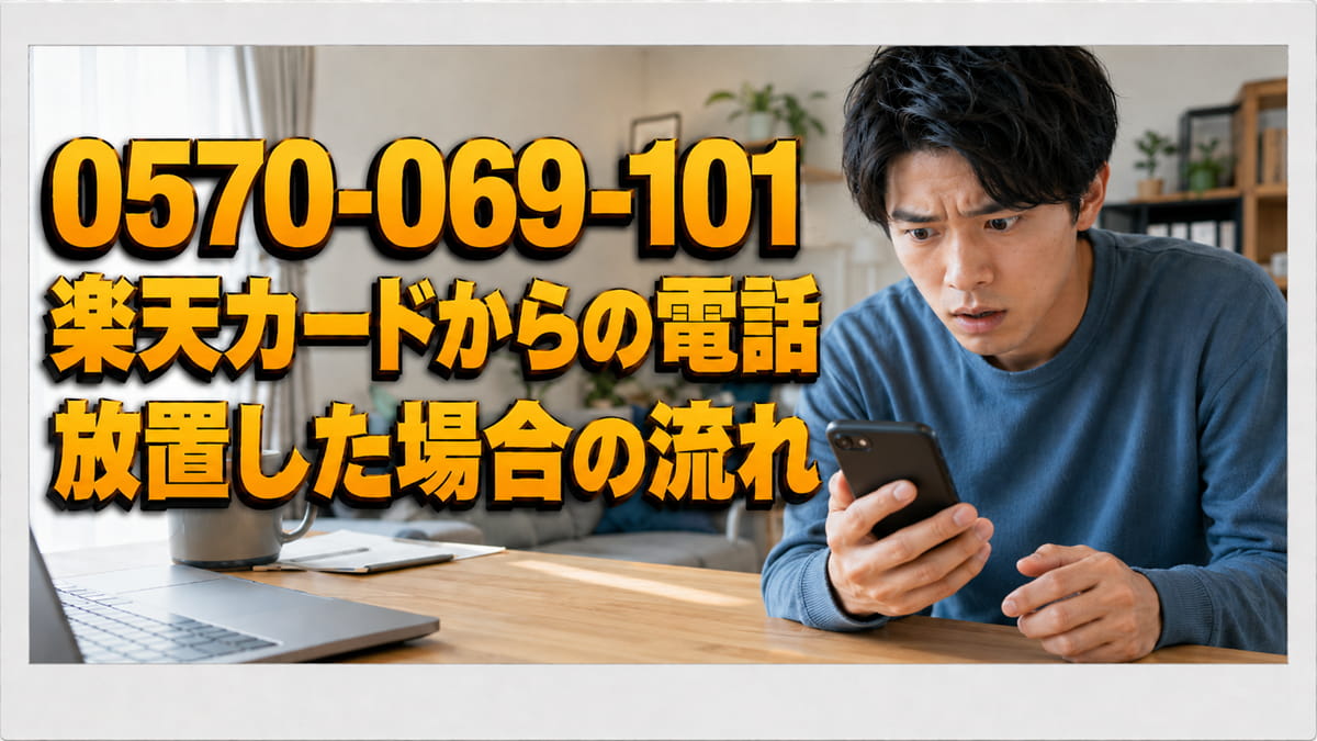 【0570069101】楽天カードからの電話の正体！折り返し方と放置した場合の流れのアイキャッチ画像