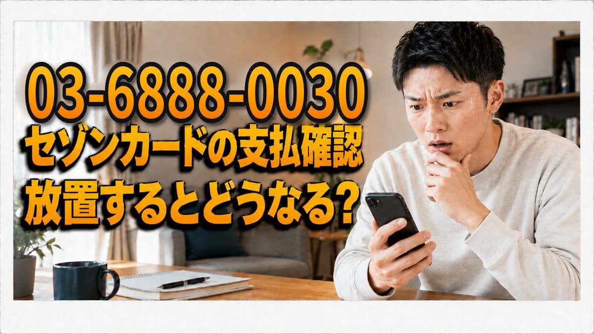 【03-6888-0030・03-6670-3636】セゾンカードの支払い確認電話の正体！折り返し方と放置した場合のアイキャッチ画像